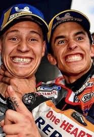 Discover more posts about fabio quartararo. Marc Marquez Snapped Trying To Strangle Motogp Rookie Fabio Quartararo Daily Star
