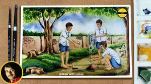 360x238 black peoples of america. Tree Plantation Drawing World Environment Day Drawing Watercolor Hindi Tutorial Youtube