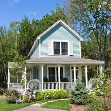 Curb Appeal Ideas Makeovers And Photos Light Blue Houses Curb Appeal Cottage Homes