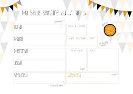 Menu De La Semaine Vierge Planning Hebdo De Repas Semainier A Imprimer Semainier Agenda A Imprimer A Imprimer