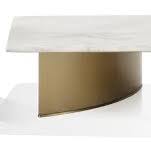 Mesa de centro de muebles minimalistas OEM ODM blanca para ...