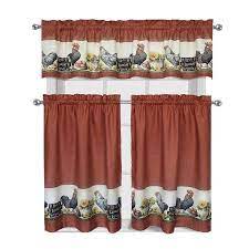 Free Shipping Buy Roosters Sunflowers Live Laugh Love Complete 3 Pc Kitchen Kitchen Curtains And Valances Kitchen Curtain Sets Kitchen Window Treatments