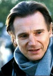 Liam Neeson in Love Actually. The movie I realized Liam Neeson, though he's  over twice my age, is so devilishly handsome.