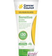 Allowed 10% concentration) and it is not photostable (looses 10% of its spf protection in 45 mins) so it always has to be combined with other sunscreens for proper protection. Buy Cancer Council Sensitive Invisible 30 75ml X 1 Online In Kuwait 182810078490