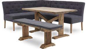 This set of corner bench dining table comes with a table and two benches. Siren Dining Table Bench Hydra Corner Bench Set Sterling Furniture Dining Table With Bench Corner Dining Table Corner Bench Dining Table