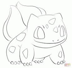 This pokémon coloring page features a picture of bulbasaur to color. Bulbasaur Coloring Page Coloring Home