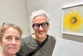 My dear friend Nancy came up from Virginia to see FALSE AZURE. Very  grateful for the ongoing conversations around art and life these past 35(!)  years… Nancy's mother, Eileen, was the inspiration