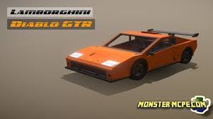 It's my first project but more will come soon. Lamborghini Diablo Gtr Add On 1 16 Minecraft Pe Addons