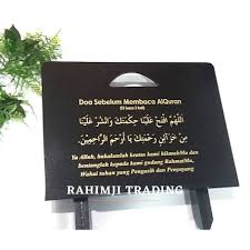 Berikut, doa sebelum membaca alquran yang dapat kamu baca: Rehal Al Quran Wooden Kayu Exclusive Hitam Dan Putih Design Doa Sebelum Baca Al Quran Ready Stock Stand Holder Shopee Malaysia