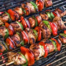 How long to cook chicken kabobs on grill. Grilled Chicken Kabobs With Fajita Marinade On My Kids Plate