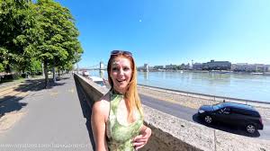 TsukiGamerGirl - Cumwalk on the Danube promenade