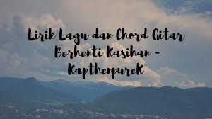 Maybe you would like to learn more about one of these? Chord Dan Lirik Kalau Ti Suka Ko Bilang Jang Pura Pura Bahagia Lagu Berhenti Kasihan Kapthenpurek Surya Malang