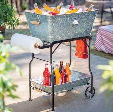 Check spelling or type a new query. Beverage Tub With Rolling Cart And Tray Bar Carts Serving Carts Home Garden Worldenergy Ae