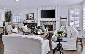I recovered it in drop cloth material. Modern Farmhouse Coto De Caza French Country Living Room Orange County By Gilbert Design Group Houzz