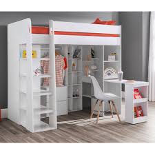 The spacious area below is. Isabelle Max Rios Single 3 High Sleeper Bed With Drawers And Shelves Reviews Wayfair Co Uk