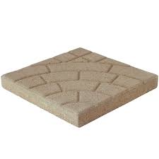 Pavestone Bella Cobble 16 In X 16 In X 1 75 In Buff Concrete Step Stone 72304 The Home Depot Step Stones Concrete Steps Patio Stones