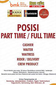 Lowongan kerja paruh waktu / part time terbaru agustus 2021 temukan loker yang sesuai dengan lokasi, pendidikan dan minat anda. Lowongan Kerja Part Time Sabtu Minggu Di Makassar Kumpulan Kerjaan