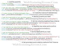 Some examples of reflective writing assignments include: Reflection Net C Example In Asp Net C