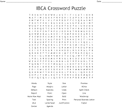 The best part about sunday crossword? Ibca Crossword Puzzle Word Search Wordmint