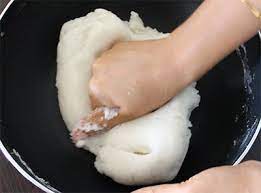 Kneading Dough For Akki Rotti Or Plain Rice Flour Roti In 2021 Akki Rotti Recipe Roti Roti Recipe