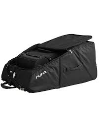 Nuna Transport Bag With Wheels Black For Nuna Stroller Unisex Bambini