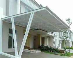 Kanopi rumah minimalis ini lebih kuat daripada kaca dan harganya lebih mahal. Harga Kanopi Alderon Baja Ringan Asia Bengkel Las