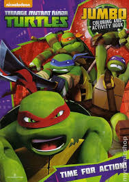 Two books measure approximately 8 x 11 inches; Teenage Mutant Ninja Turtles Jumbo Coloring And Activity Book Sc 2014 Bendon Publishing Comic Books