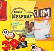 At our fascinating factory in mossel bay, it's up to us to make sure that every spoonful of nespray milk powder is packed full of the vitamins and minerals. Special Nespray Klim Fyull Cream Instant Milk Powder Sachet 500g Each Www Guzzle Co Za