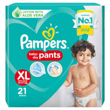 Buy Pampers All round Protection Pants, Extra Large size baby diapers (XL),  21 Count, Anti Rash diapers, Lotion with Aloe Vera Online at Low Prices in  India - Amazon.in
