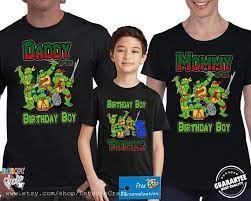 Teenage Mutant Ninja Turtles Birthday Shirt Tmnt Custom Ninja Turtle Birthday Shirt Teenage Mutant Ninja Turtle Birthday Ninja Turtle Birthday
