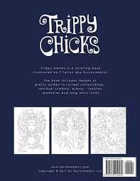 Trippy chicks digital coloring pages printable coloring from trippy chicks coloring book, source:www.etsy.com so, if you desire to get all these wonderful images related to (inspirational trippy chicks coloring book), simply click save button to save these pictures in your pc. Trippy Chicks Adult Coloring Book Durianaddict Fallon T Anjaveera Amazon De Bucher
