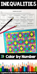 Help Your Math Students Practice Inequalities Concepts With This Self Checking Color By Numbe Math Methods Middle School Math Classroom Inequalities Activities