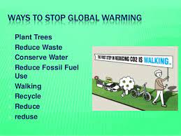 Steps To Stop Global Warming - Eschool