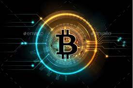 Gold bitcoin coin logo design vector stock vector. Gold Bitcoin By Microvone Graphicriver