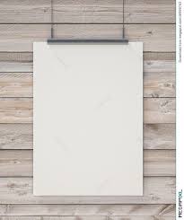 Mock Up Blank White Hanging Poster On Horizontal Wooden Planks Wall Background Hanging Posters Poster Wall Wall Background