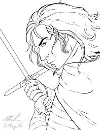 Kylo ren is a dark warrior strong with the force and commands first order missions with a temper as fiery as his unconventional lightsaber. Kylo Ren Lineart Art Amino