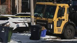 Garbage truck in Scarborough