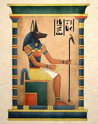 Egyptian Art Print Ancient God Anubis Etsy Ancient Egyptian Art Ancient Egypt Art Egyptian Art