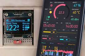 Remote Room Thermostat With Esp8266 Blynk App Control Your Home Heating Unit With Your Mobile Phone From Room Thermostat Electronics Projects Diy Thermostat