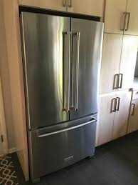 Maybe you would like to learn more about one of these? Kitchenaid 20 Cu Ft French Door Refrigerator In Stainless Steel Counter Depth Krfc300ess The Home Depot French Door Refrigerator Cantilever Shelf Samsung Home