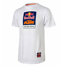 Red Bull Ktm Racing Logo Tee White Red Bull Ktm Logo Tees Tees