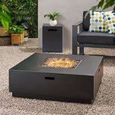 Outdoor Iron 40 Inch Square Fire Pit 50 000 Btu Dark Grey Walmart Com In 2020 Fire Pit Square Fire Pit Fire Pit Dimensions