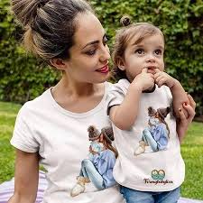Tee Shirt Mere Fille Assorti Formybabylove Page 2 Tenues Mere Fille Costume Fille Mere Et Fille