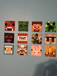 Minecraft Inspired Wall Paintings Quadros Pintados Quadros Minecraft