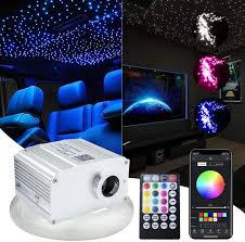 It works by fiber optic illuminators, fiber optic lighting cables, star ceiling end fittings. Type 1 Gggarden 10w Rgbw Remote Led Fiber Optic Star Ceiling Lights Kit Remote Control Electrical Tools Electronics Batteries Chargers Accessories