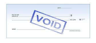 A cheque with the word void written across it. How To Void A Check And When To Use One