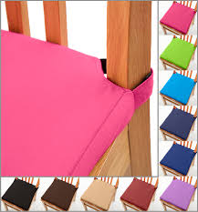 You can make your upholstered chairs look more lavish with little details, like button tufting and padded arms. Seat Pad Cushion Secure Fastening Dining Room Kitchen Chair Soft Cotton Twill Ebay