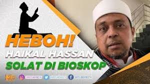 Heboh Haikal Hassan Solat Di Bioskop