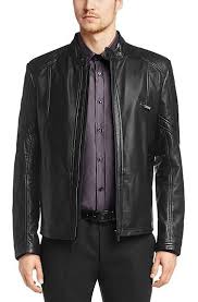 Hugo Leather Jacket Lannart In Lambskin Black Free Shipping In 2020 Leather Jacket Jackets Men Fashion Leather Jacket Men