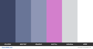 crypto dashboard color palette hex colors 3c4564 697597 8e96b5 d37fcc d6d8da ffffff brand original color codes palette color palette color coding
